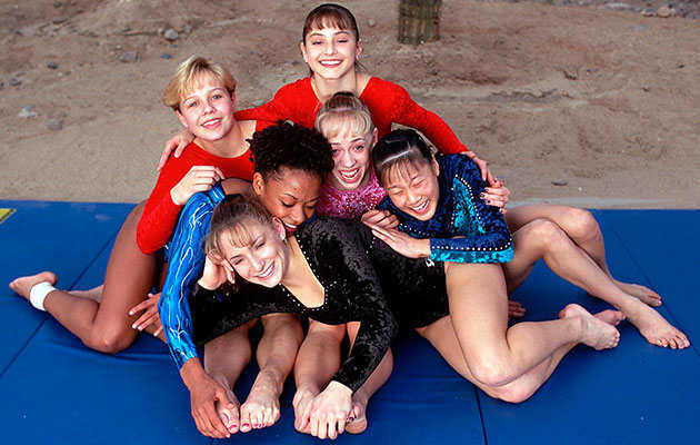 Six of the Magnificent Seven (without Kerri Strug).